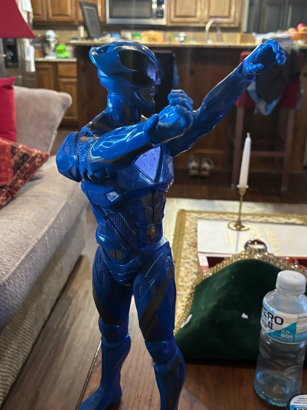 2016 JAKKS Pacific 20” Blue Power Ranger Action Figure Giant 20 Inch Loose